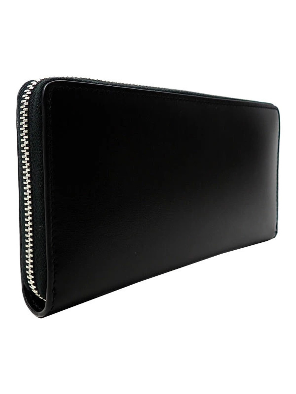 Gucci Marmont Wallet Leather Round Long Zip GG Zipper Around Black